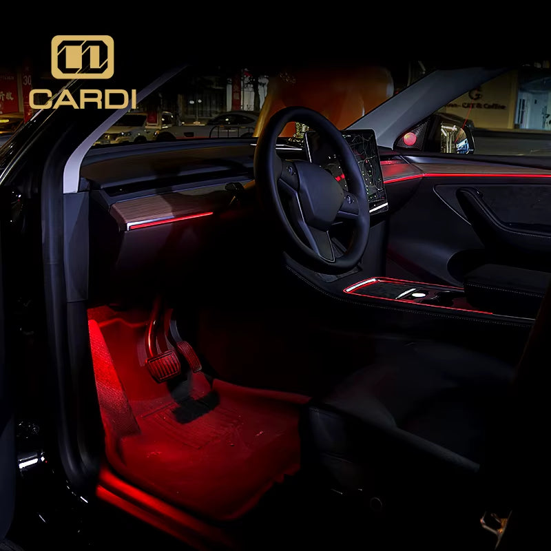 "CARDI" Custom Car Interior Led Light Strips Ambient Light Suitable for Model 3